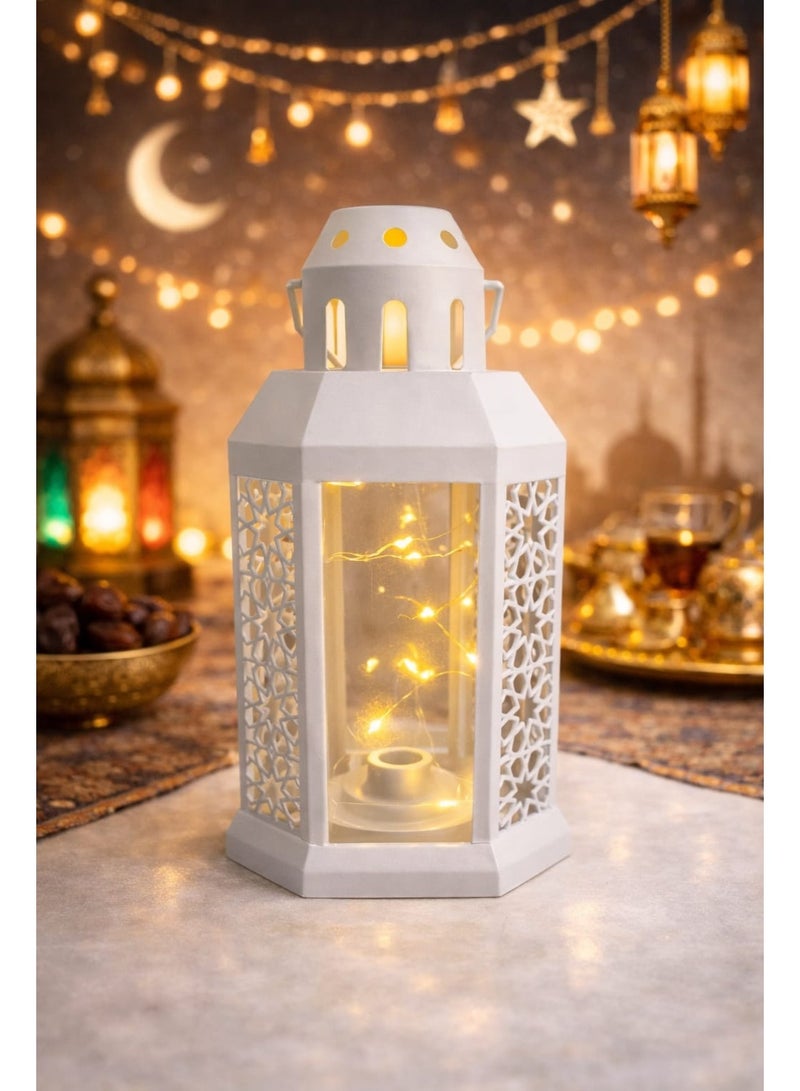 فانوس رمضاني بتصميم أنيق ديكور رمضاني فاخر للمنزل والطاولات